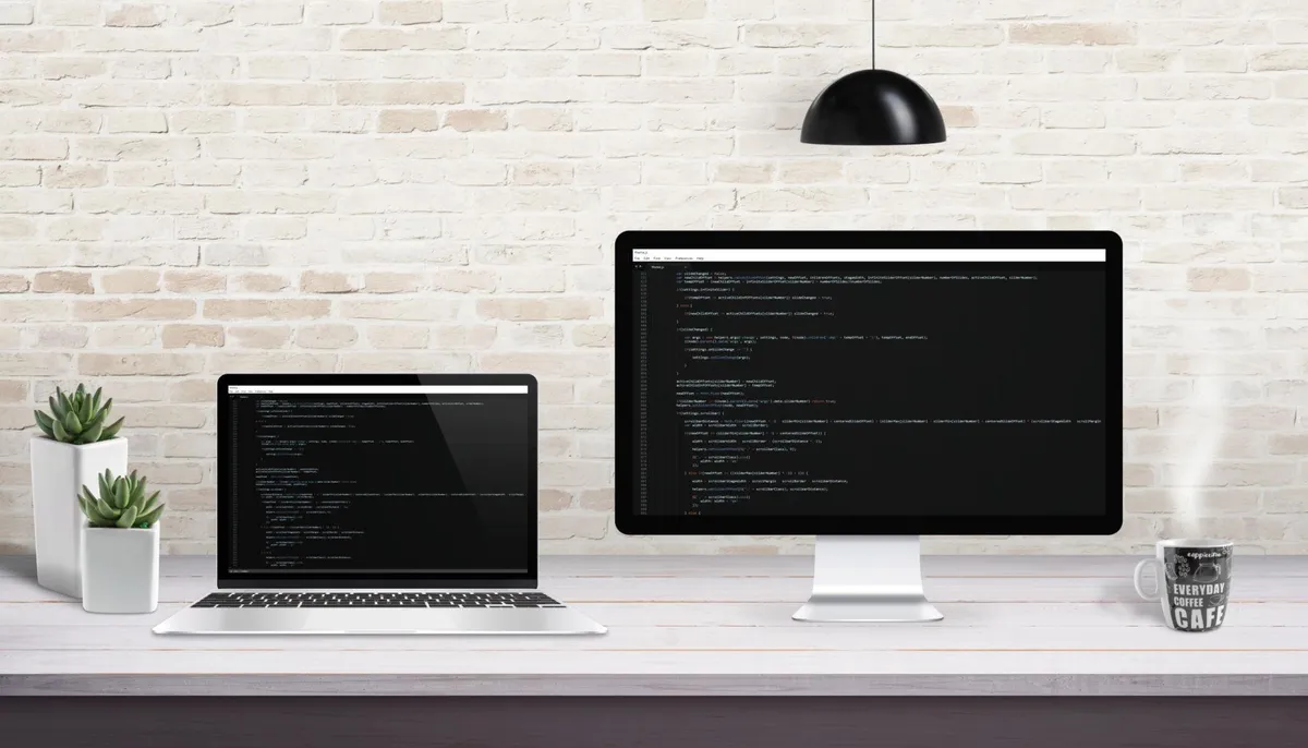 Portfolio showcase workspace with multiple website screens