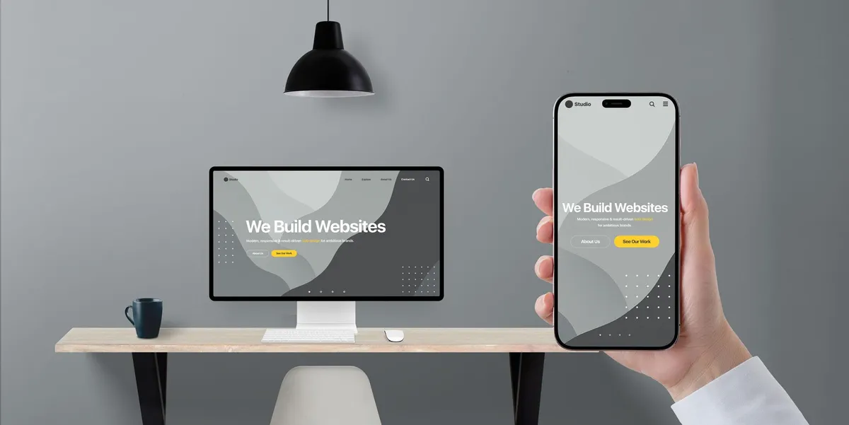 SEO and website performance screen for modern website planning