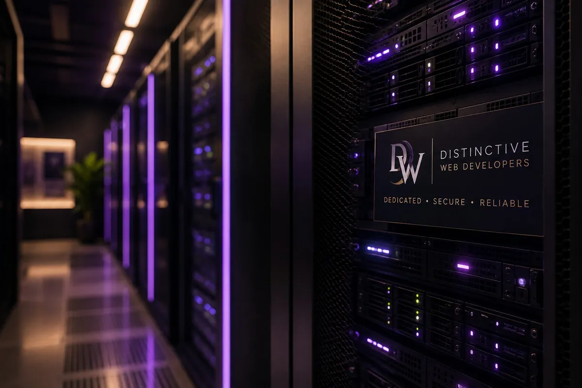 Dedicated server hosting infrastructure for secure and dependable business websites
